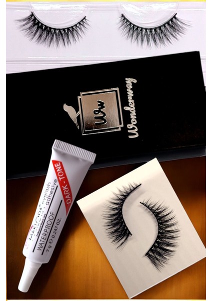 Cat Eye Takma Kirpik ve Kirpik Yapıştırıcı Set