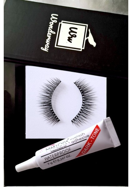 Takma Kirpik ve Kirpik Yapıştırıcı Set