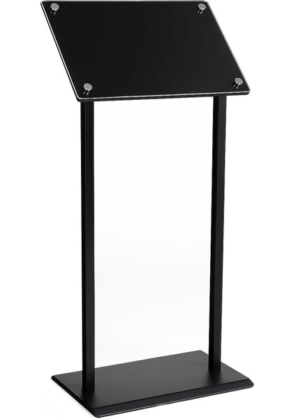 Krom Başlıklı Restoran Önü Pleksi Menü Bilgilendirme Panosu 35X50
