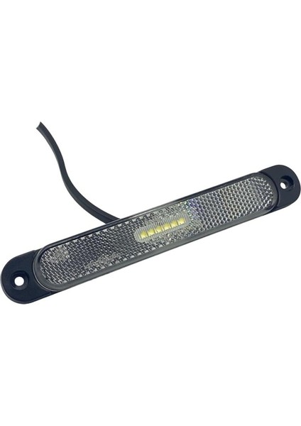 Frıstom 12V-24V Yan Ikaz Lambası (Side Marker) Ledli Beyaz Krone Tip Dorse (170*25.2 Mm) E9