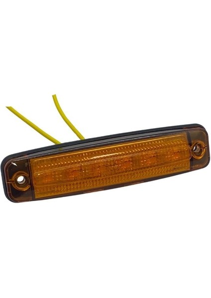 12V-24V PARMAK LAMBA 6-LEDLİ SARI (102*25.6 MM)
