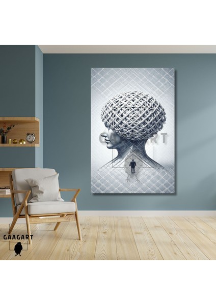 Tekli Dikey Kanvas Psikoloji Poliklinik Tablosu Yardım Eden Insanlar