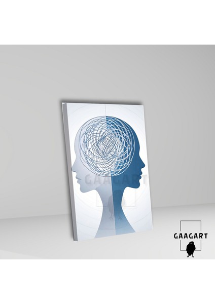 Tekli Dikey Kanvas Psikoloji Poliklinik Tablosu Kafası Karışık Insanlar fiyatları