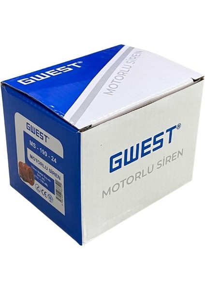 24V Motorlu Metal Siren Mini (Kırmızı) (110-130 Db) (75 Mm) fırsatları