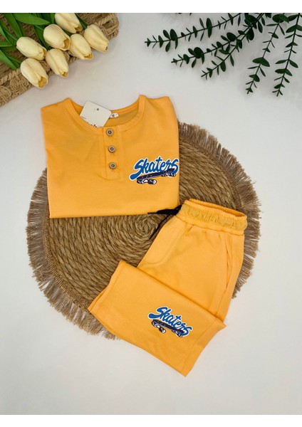 Erkek Çocuk Takım Skaters Detaylı Şort-Tshirt Ikili Takım fiyatları