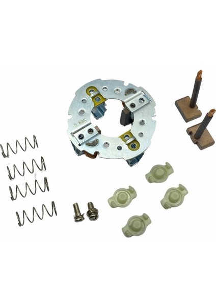 12V Marş Kömür Yuvası Iskra Tipi (4 Kömürlü Set) Erkunt-Hidromek-Jcb-Mf