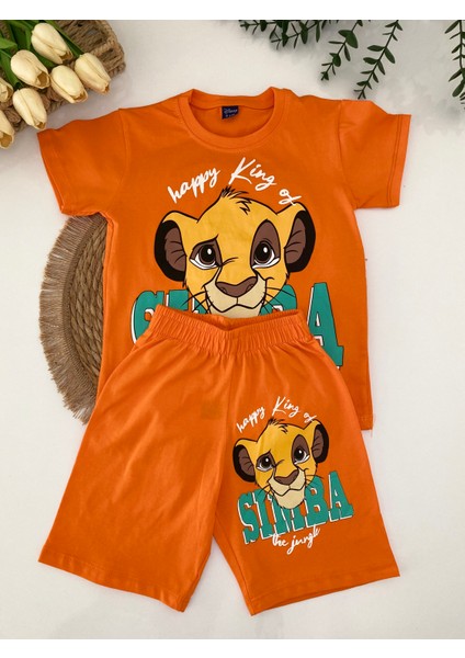 Aslan Figürlü Şort-Tshirt Erkek Çocuk Ikili Takım fiyatları