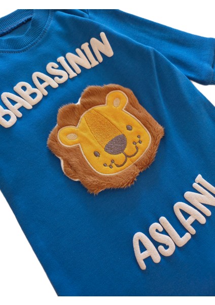 %100 Pamuklu Babasının Aslanı Yazılı Bebek Tulumu fırsatları