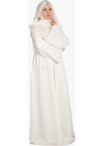 Prenses Beyaz Abaya