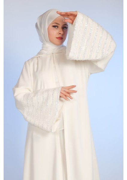 Prenses Beyaz Abaya modelleri