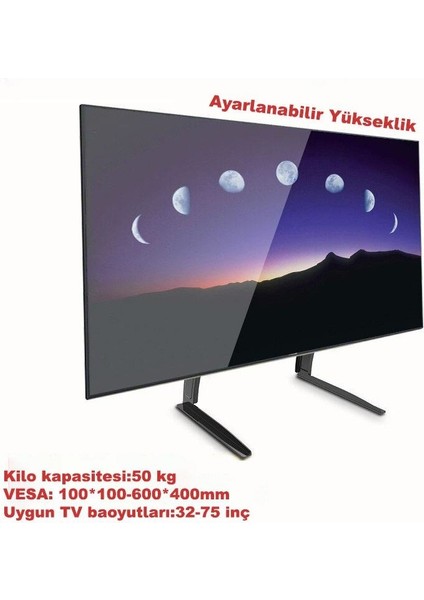32-75" LCD LED Sabit Ekran Evrensel Masaüstü Tv Standı