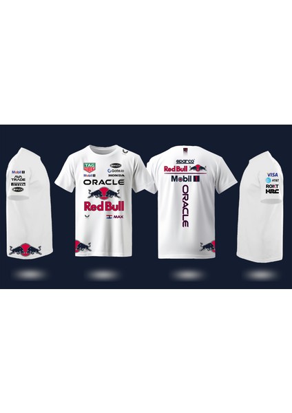 Formula 1 Sponsor Baskılı T-Shırt