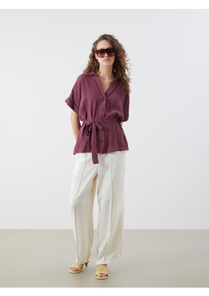 Yeni Sezon Gomlek Yaka Oversize Kusakli Bluz - S5PL34Z8 fiyatları