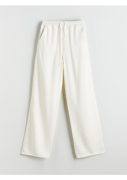 Yeni Sezon Beli Lastikli Wideleg Kadin Jean Pantolon - S5GN86Z8 indirimleri