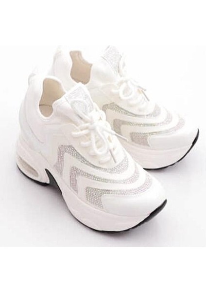 Guja 25Y300-9 Kadın Gizli Dolgulu Yüksek Taban Taşlı Sneaker Spor Ayakkabı fiyatları