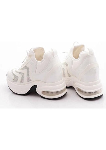 Guja 25Y300-9 Kadın Gizli Dolgulu Yüksek Taban Taşlı Sneaker Spor Ayakkabı fırsatları