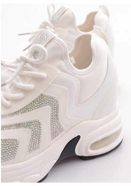 Guja 25Y300-9 Kadın Gizli Dolgulu Yüksek Taban Taşlı Sneaker Spor Ayakkabı indirimleri