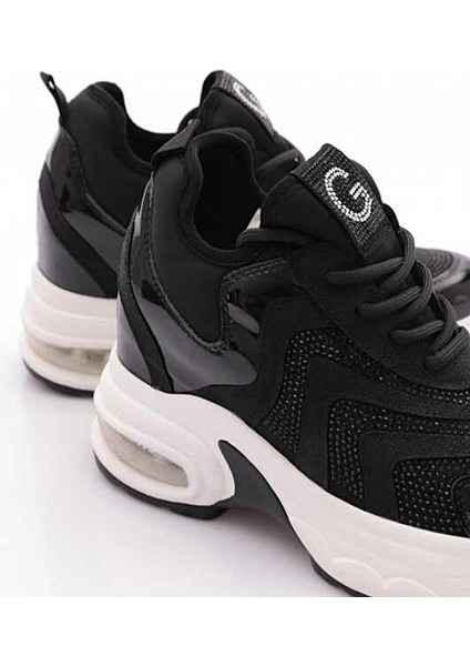 Guja 25Y300-9 Kadın Gizli Dolgulu Yüksek Taban Taşlı Sneaker Spor Ayakkabı fırsatları