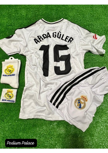 Arda Güler Real Madrid Beyaz Çocuk Forması 4'lü Set 24/25 Sezon ZYYN04