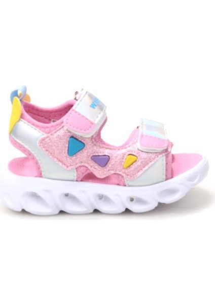 Vetta 03155 Ortopedik Kız Çocuk Bebe Yazlık Işıklı Sandalet