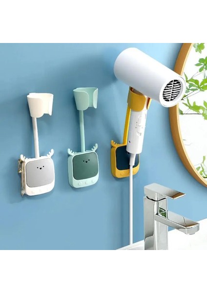 Geyik Figürlü Fön Makinesi Askı Aparatı