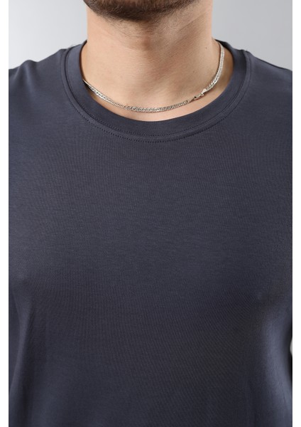 Oversize Geniş Kalıp Bisiklet Yaka Basic Düz Kısa Kollu Tişört modelleri