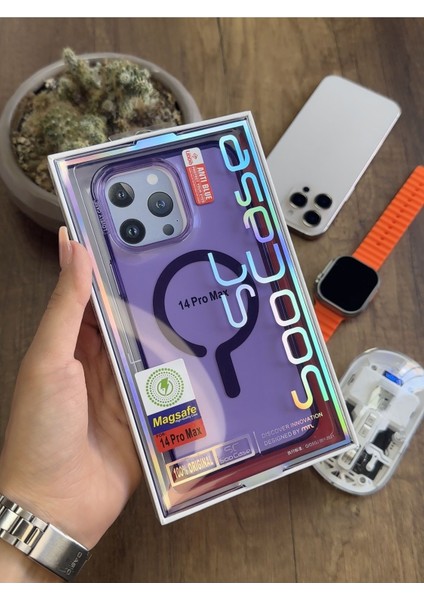 iPhone 14 Pro Max Magsafe Uyumlu Silikon Kılıf SOOCASE661