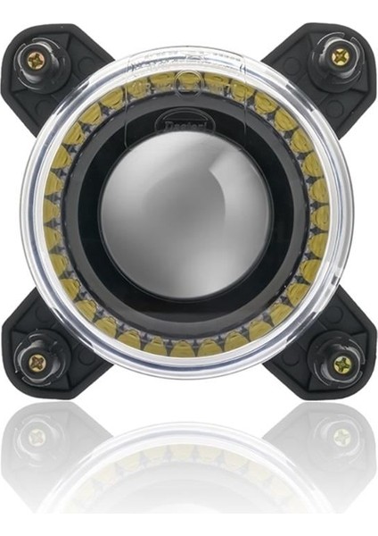12V-24V LED Far Mercekli (Kısa Hüzme) (Gündüz Sürüş Ledli)(Yuvarlak 90*110 Mm)