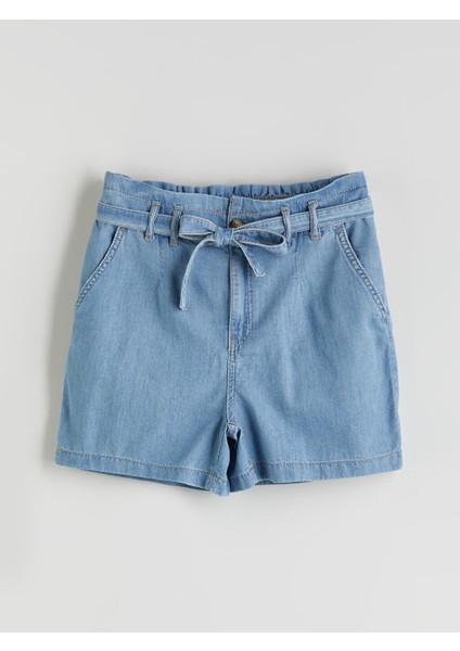 Yeni Sezon Beli Kemerli Kadin Jean Sort - S5JF50Z8 indirimleri