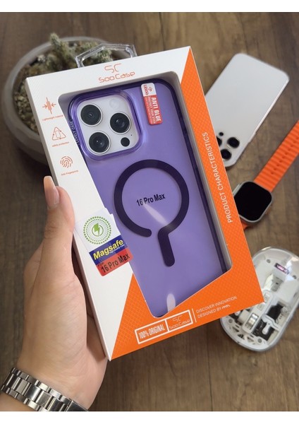 iPhone 16 Pro Max Magsafe Uyumlu Silikon Kılıf SOOCASE661