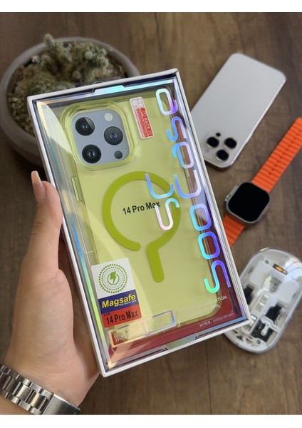 iPhone 14 Pro Max Magsafe Uyumlu Silikon Kılıf SOOCASE661