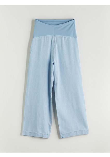 Yeni Sezon Karin Panelli Wideleg Hamile Jean Pantolon - S5RE84Z8 modelleri