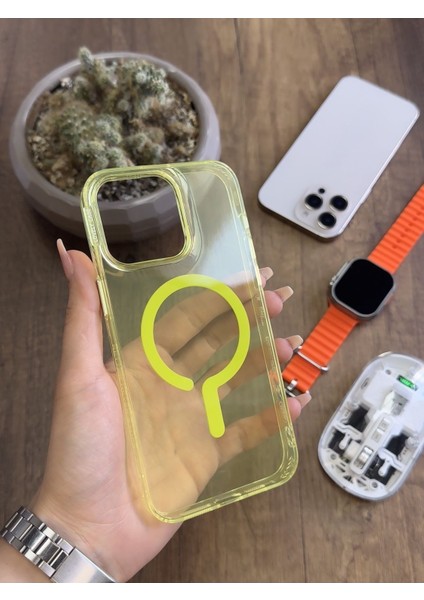 iPhone 15 Pro Max Magsafe Uyumlu Silikon Kılıf SOOCASE661