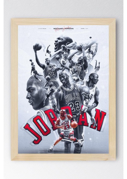 Michael Jordan Çerçeveli Tablo - Basketbol Nba Posteri Tablo
