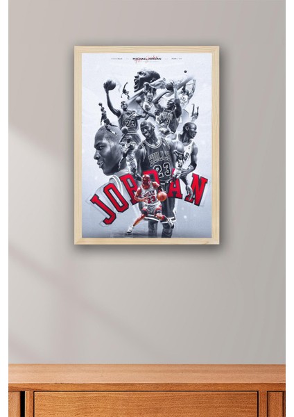 Michael Jordan Çerçeveli Tablo - Basketbol Nba Posteri Tablo fiyatları