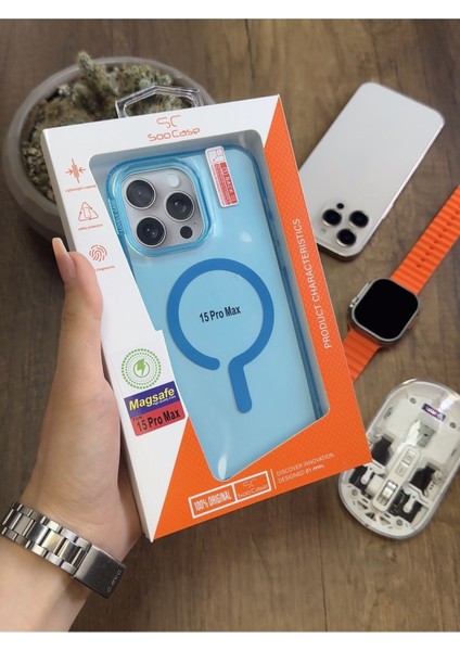 iPhone 15 Pro Max Magsafe Uyumlu Silikon Kılıf SOOCASE661 indirimleri