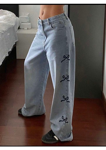 2434 Nakış Kurdele Kot Pantolon fiyatları