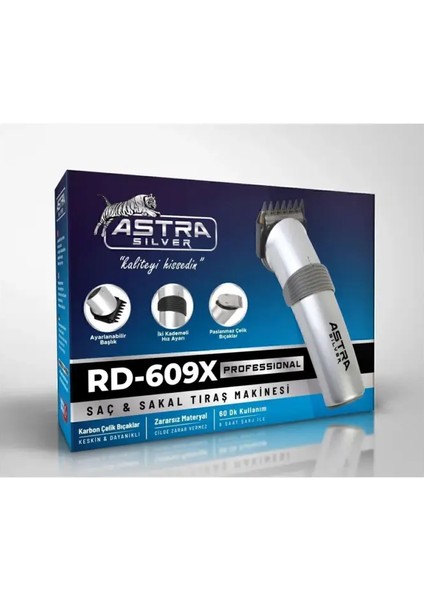 Astra Silver RD-609X Profesyonel Saç Sakal Tıraş Makinesi
