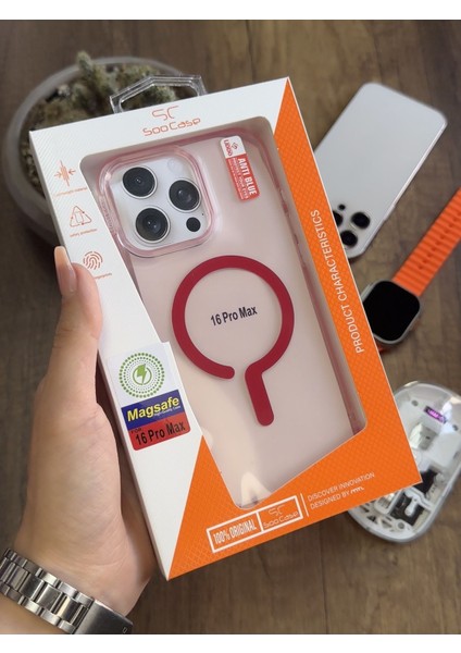 iPhone 16 Pro Max Magsafe Uyumlu Silikon Kılıf SOOCASE661