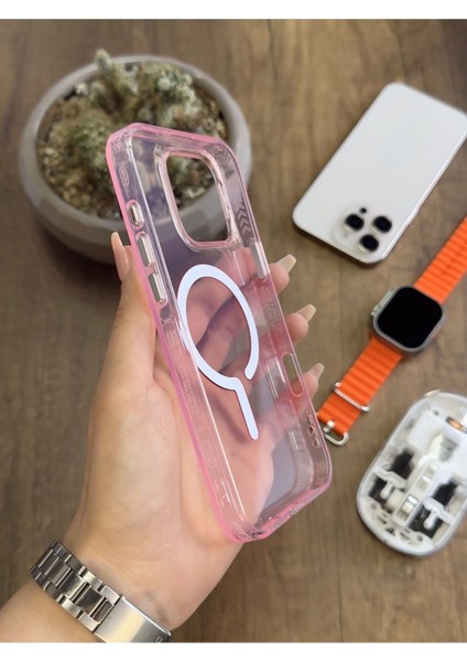 iPhone 15 Pro Max Magsafe Uyumlu Silikon Kılıf SOOCASE661