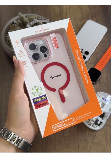 iPhone 15 Pro Max Magsafe Uyumlu Silikon Kılıf SOOCASE661