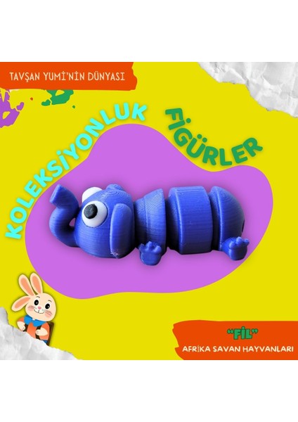 Afrika Savan Hayvanları - 4 Parça Hareketli Eğlenceli Oyuncaklar -Zürafa, Gergedan, Fil, Aslan - Anahtarlık, Çanta Aksesuarı, Oyuncak fırsatları