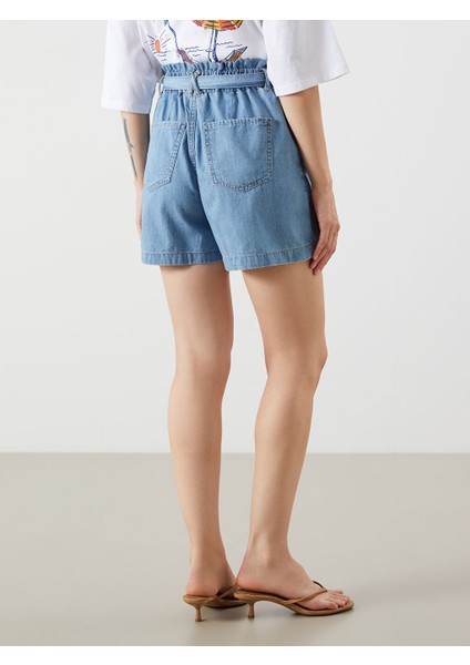 Yeni Sezon Beli Kemerli Kadin Jean Sort - S5JF50Z8 fırsatları