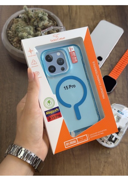 iPhone 15 Pro Magsafe Uyumlu Silikon Kılıf SOOCASE661