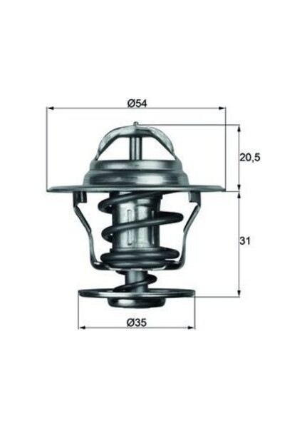 Mahle-Knecht-Behr TX1387D Termostat 87° Laguna Astra Golf Jetta Passat Cordoba Ibıza Toledo Caddy