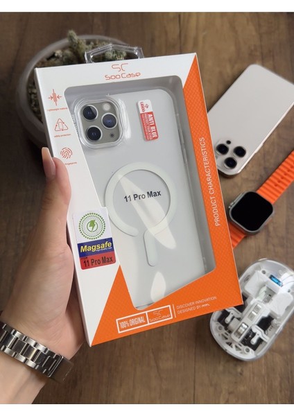 iPhone 11 Pro Max Magsafe Uyumlu Silikon Kılıf SOOCASE661 indirimleri