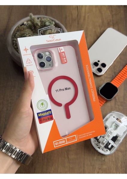 iPhone 11 Pro Max Magsafe Uyumlu Silikon Kılıf SOOCASE661 indirimleri