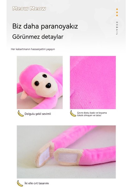 Sevimli Uzun Kollu Maymun Bebek Çok Renkli Peluş Oyuncaklar Küçük Maymun Ev Süslemeleri (Yurt Dışından) fırsatları