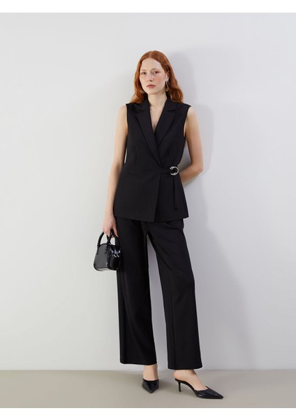 Yeni Sezon Loose Fit Kadin Pileli Pantolon - S5OM73Z8