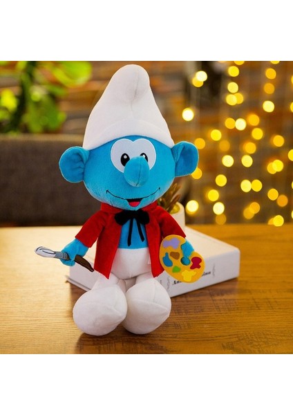 Peluş Şirin Anime Karikatür Çocuklar Yumuşatıcı Yumuşak Dolgulu Oyuncaklar Çocukların Doğum Günü Noel Hediyesi (Yurt Dışından)
